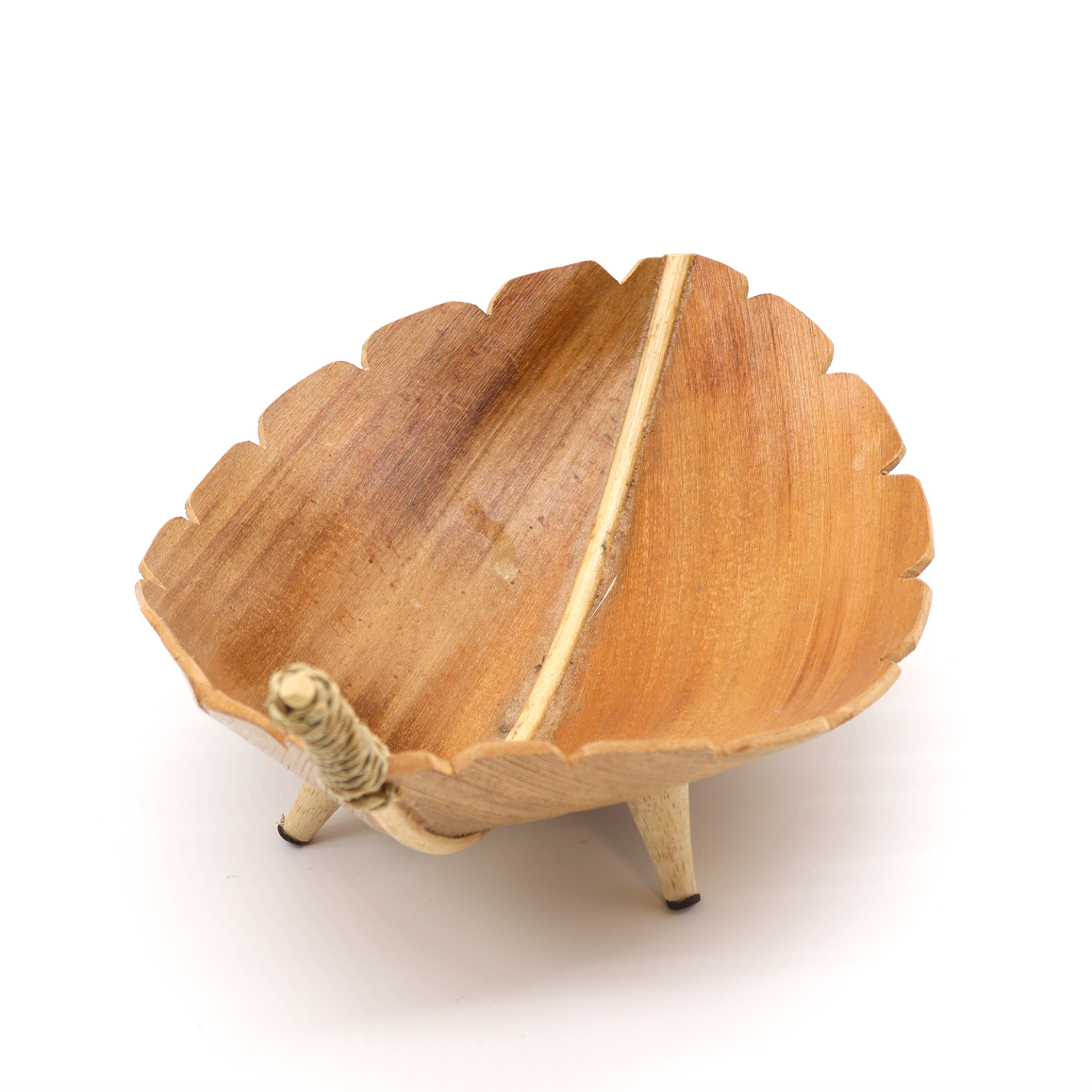 Coconut Leaf Large Fruit Bowl - Natural Brown